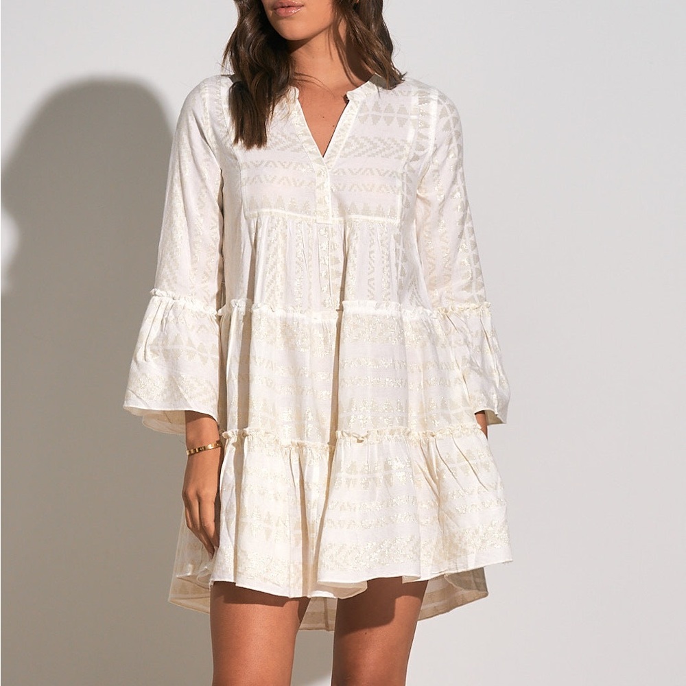 Elan Cream Boho Dress